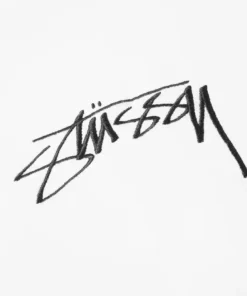 Stussy White Stock Applique Hoodie (7)
