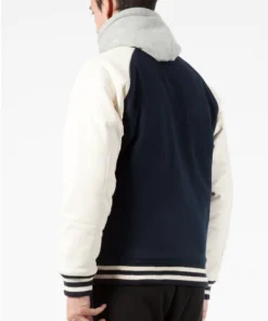 Stussy World Tour Navy Wool and Leather Varsity Jacket (4)
