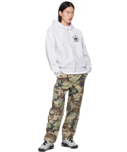 White Regal Crown Stussy Hoodie (6)