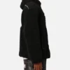stussy 8 ball hooded black sherpa jacket reversible for men right side view