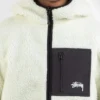 stussy reversible sherpa hooded jacket closeup (2)