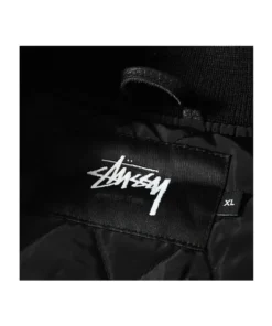 stussy x sophnet varsity jacket black 16th anniver (1)