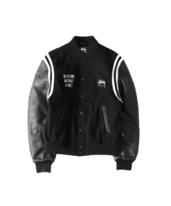 stussy x sophnet varsity jacket black 16th anniver