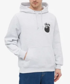 Stussy 8 Ball Embroidered Popover Hoodie (5)