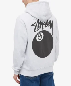 Stussy 8 Ball Embroidered Popover Hoodie (6)