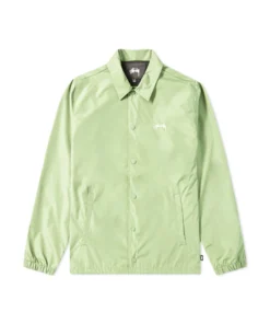 Stüssy Cruize Logo Coach Jacket Light Green