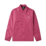 Stüssy Cruize Logo Coach Jacket Pink