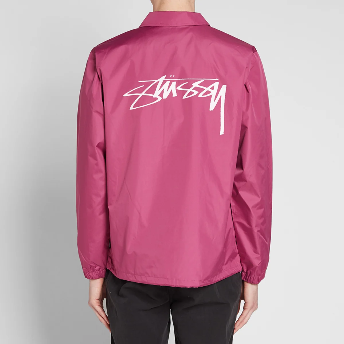 Stüssy Cruize Logo Coach Jacket Pink (5)