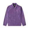 Stüssy Cruize Logo Coach Jacket Purple
