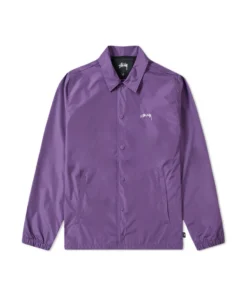 Stüssy Cruize Logo Coach Jacket Purple