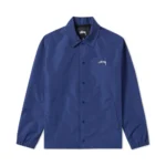 Stüssy Cruize Logo Coach Jacket Royal Blue