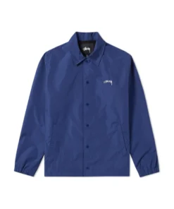 Stüssy Cruize Logo Coach Jacket Royal Blue