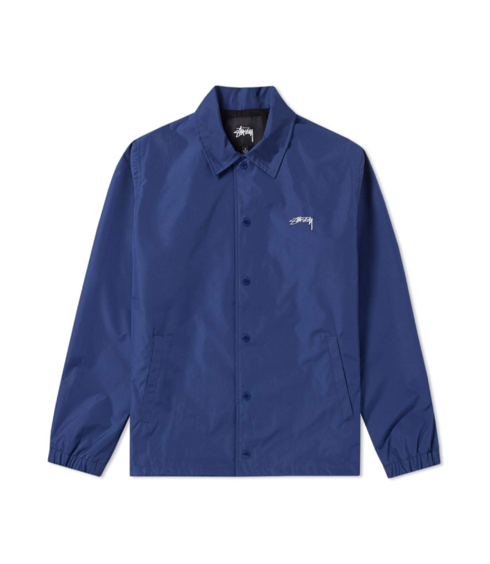 Stüssy Cruize Logo Coach Jacket Royal Blue