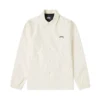 Stüssy Cruize Logo Coach Jacket White