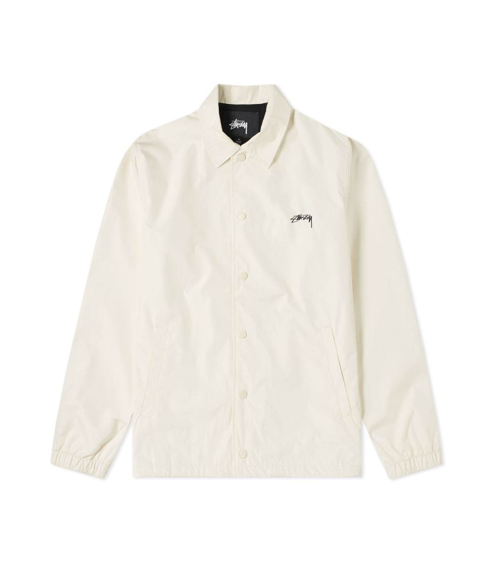 Stüssy Cruize Logo Coach Jacket White