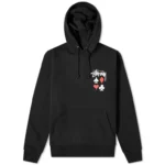 Stussy Full Deck Embroidered Black Hoodie