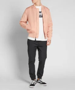 Stussy Pink Flight Satin Bomber Jacket (2)