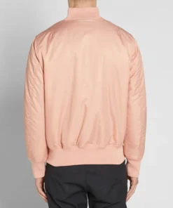 Stussy Pink Flight Satin Bomber Jacket (4)