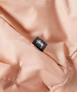Stussy Pink Flight Satin Bomber Jacket (5)