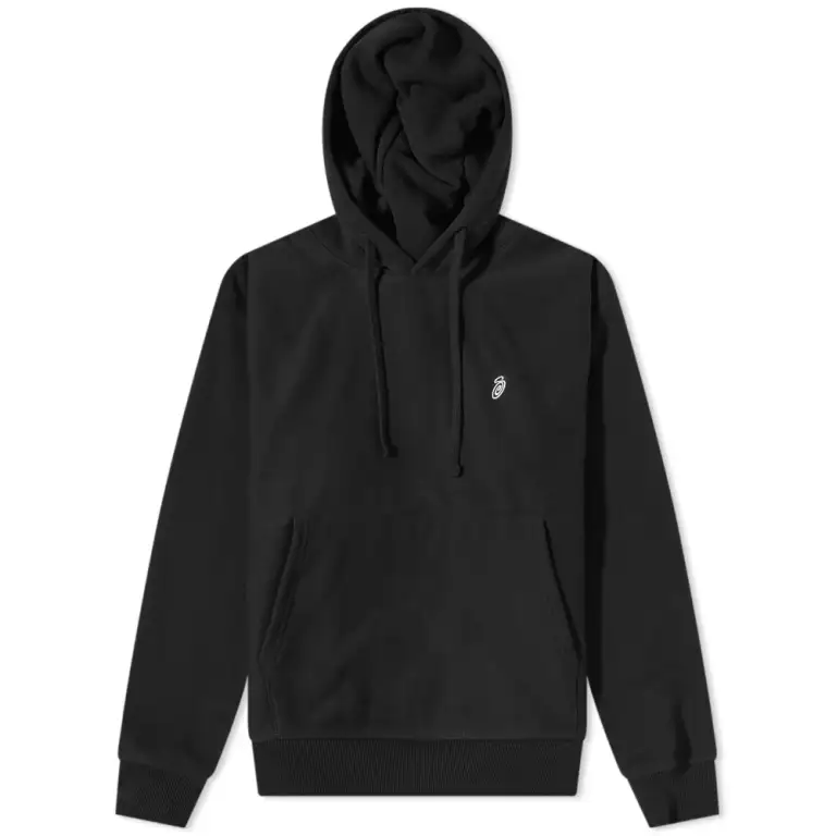 Stussy Swirl Embroidered Black Hoodie (2)