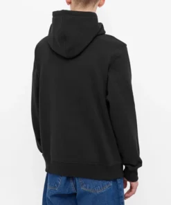 Stussy Wear Embroidered Black Minimal Hoodie (1)