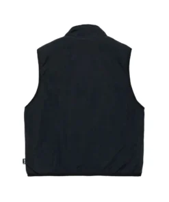 stussy 8 ball black reversible sherpa fleece vest (3)