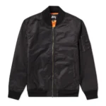 Stussy Black Flight Bomber – Iconic Satin Jacket