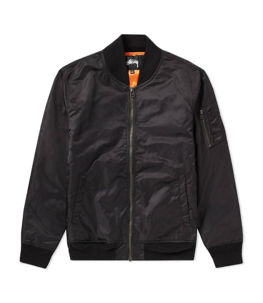 ジャケット・アウター STUSSY stadium jacket satin fabric XL s-l1200.jpg