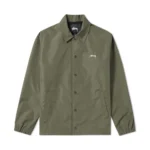Stüssy Cruize Logo Coach Jacket – Military Olive