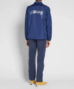 stüssy cruize logo coach jacket blue (1)