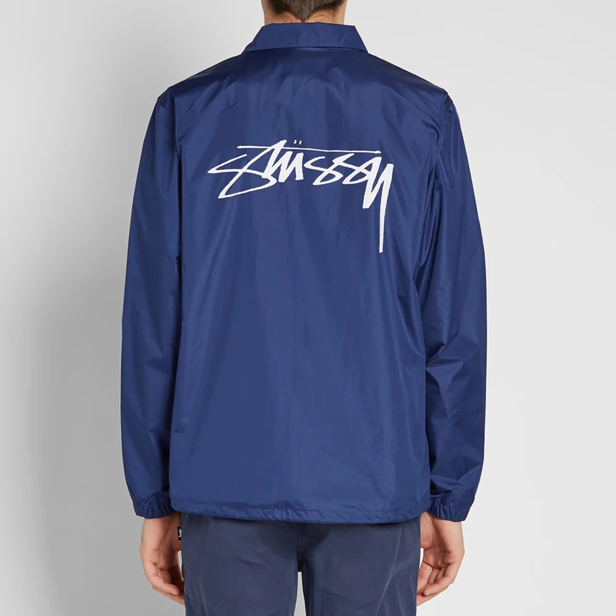 stüssy cruize logo coach jacket blue (2)