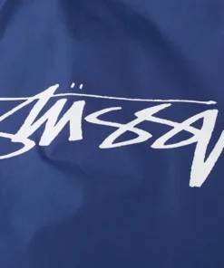 stüssy cruize logo coach jacket blue (4)