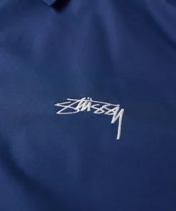 stüssy cruize logo coach jacket blue (7)