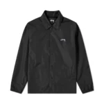 Stüssy Cruize Logo Coach Jacket – Classic Black