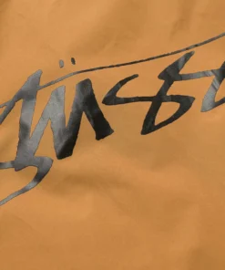stussy cruize logo coach jacket light mustad (6)