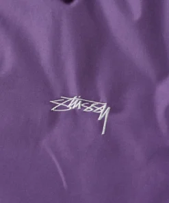 stüssy cruize logo coach jacket purple (6)