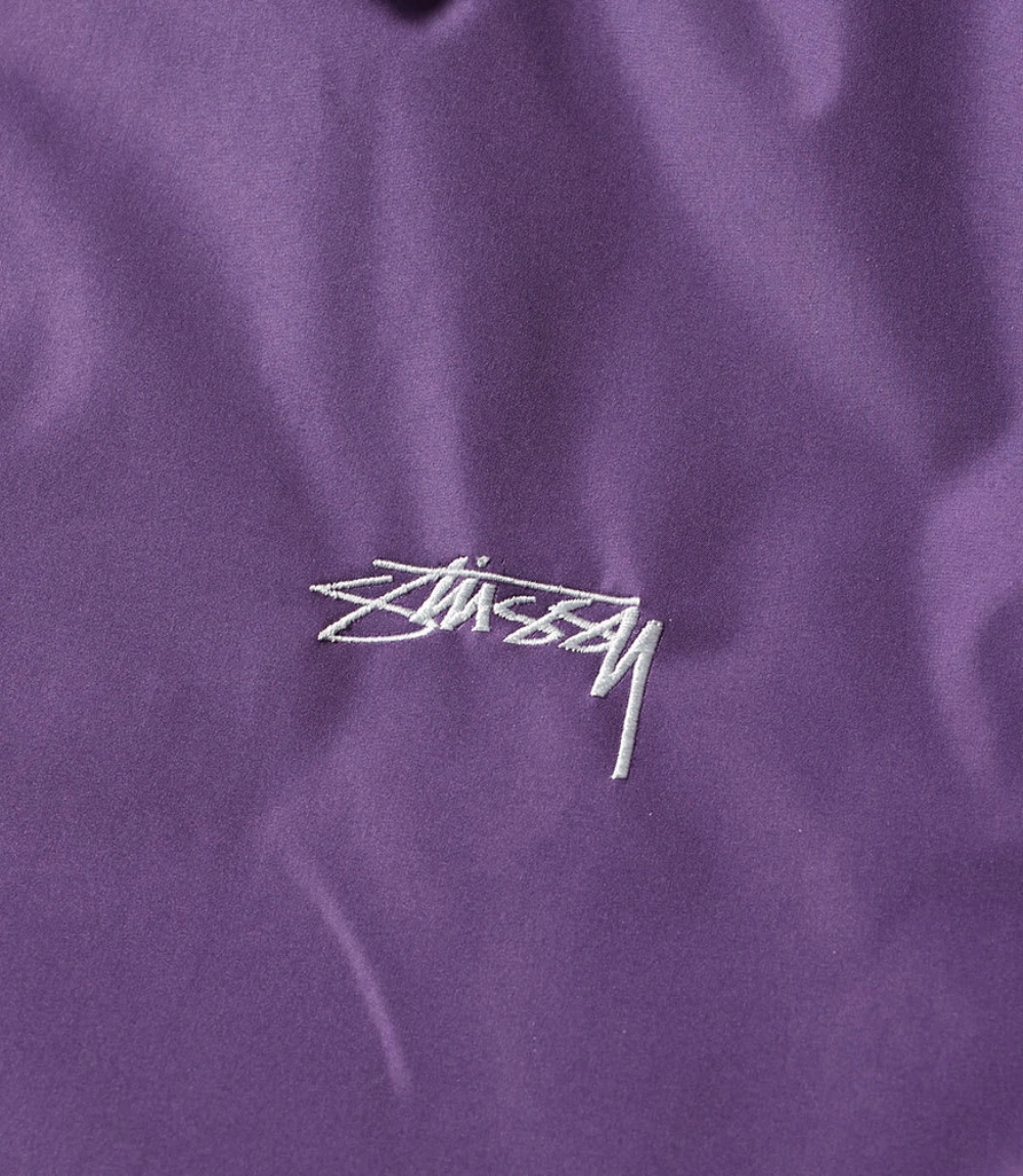 stüssy cruize logo coach jacket purple (6)