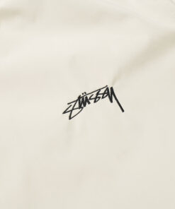 stüssy cruize logo coach jacket white (4)