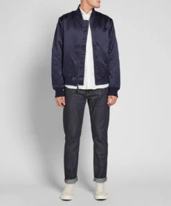 stussy emory navy bomber jacket streetwear classic (1)