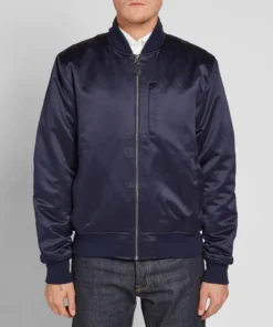 stussy emory navy bomber jacket streetwear classic (7)