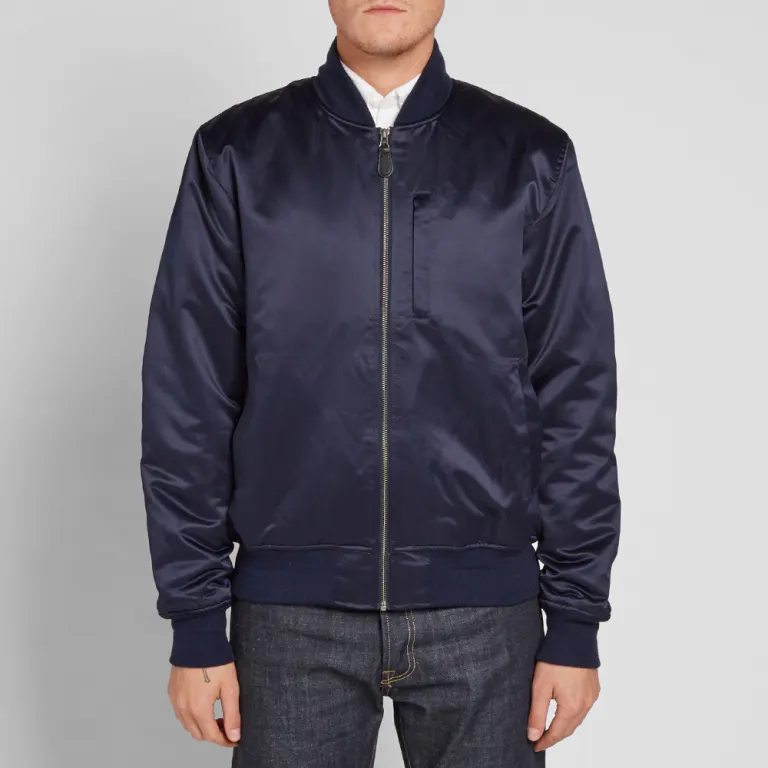stussy emory navy bomber jacket streetwear classic (7)