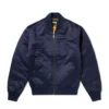 stussy emory navy bomber jacket streetwear front