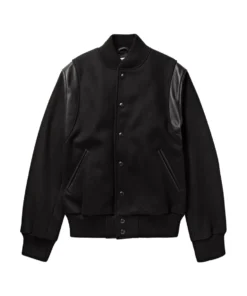 stussy leather wool varsity bomber jacket