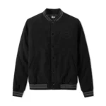Stüssy Stock Varsity Jacket – Black