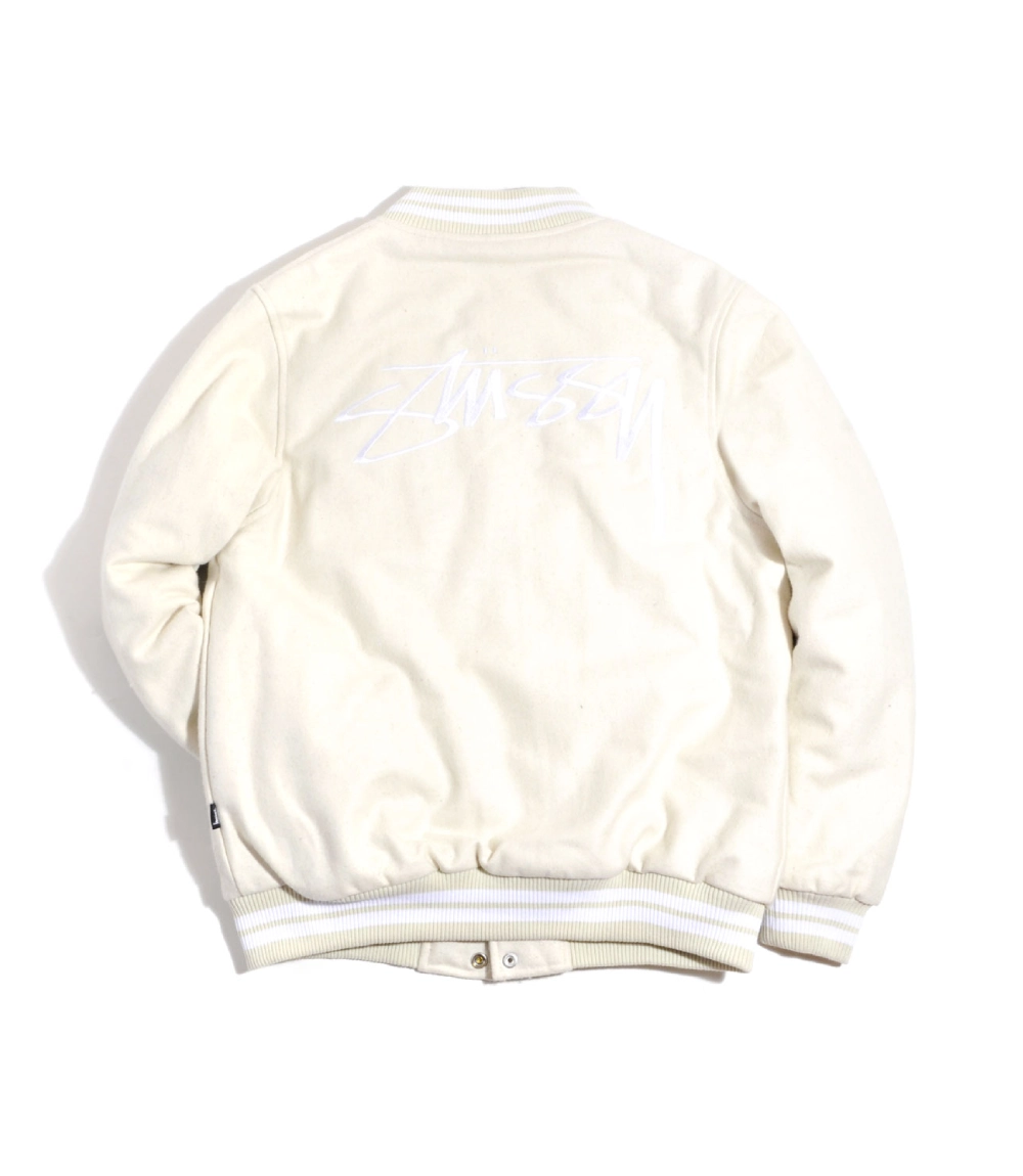 stussy stock varsity jacket off white (4)