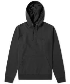 stussy stockterry hoody black for men women