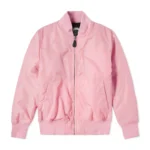 Stussy Pink Flight Satin Bomber Jacket