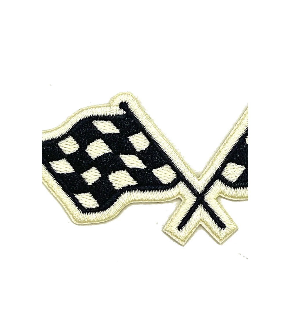 Dual Drift Checkered Racing Flags Patch (1)