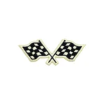 Dual Drift Checkered Racing Flags Patch