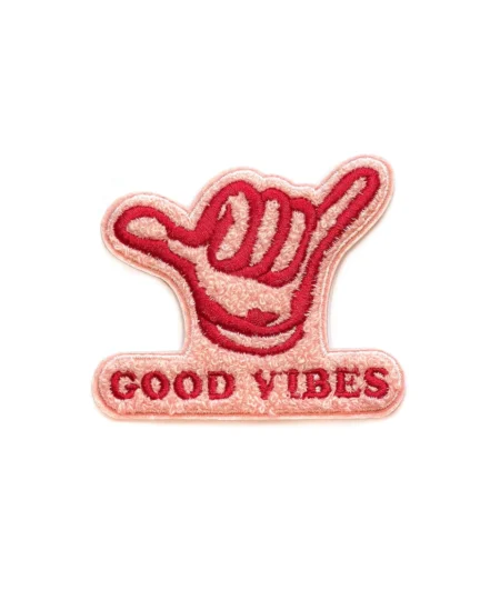 Good Vibes Shaka hand patch